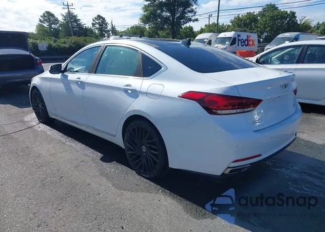 2017 Genesis G80 3.8 из США, поврежденный, VIN KMHGN4JE4HU205886